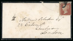 Stamp of Ireland » Postal History (Arranged alphabetically by County) Wicklow: 1819-1860 Attractive group of thirty-eight covers or part covers mounted on 29 album pages, showing an array of postal markings including linear ANNAMOE in black with linear POST PAID in blue, italic Aughrim/Rat