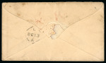 Stamp of Ireland » Postal History (Arranged alphabetically by County) Antrim: 1792-1860 Attractive group of forty-one covers or part covers mounted on 26 album pages, showing an array of postal markings including linear BELLAGHY in black, 2-line BUSHMILLS/127 in black (3), linear BUSHMILLS