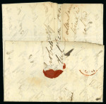 Stamp of Ireland » Postal History (Arranged alphabetically by County) Galway - Tuam: 1796-1841 Attractive group of fourteen covers or part covers mounted on 9 album pages, showing an array of postal markings including two types of the linear TUAM in black (3), array of Tuam mileage mkgs wi