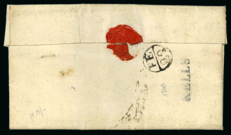 Stamp of Ireland » Postal History (Arranged alphabetically by County) Meath - Kells: 1741-1847 Attractive group of sixteen covers or part covers mounted on 11 album pages, showing an array of postal markings including early linear KELLS in black on 1741 entire to Dublin, small red linear K