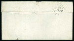 Stamp of Ireland » Postal History (Arranged alphabetically by County) Monaghan - Monaghan: 1797-1839 Attractive group of eight covers or part covers mounted on 6 album pages, showing an array of postal markings including early linear MONAGHAN in black on 1797 entire to Edinburgh, black MON
