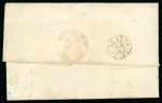 Stamp of Ireland » Postal History (Arranged alphabetically by County) Mayo: 1791-1857 Attractive group of forty-three covers or part covers mounted on 32 album pages, showing an array of postal markings including linear BALA and BALLA in blue, enlarged BALLINA/PENNY POST on black, boxed PA
