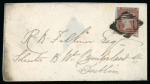 Stamp of Ireland » Postal History (Arranged alphabetically by County) Mayo: 1791-1857 Attractive group of forty-three covers or part covers mounted on 32 album pages, showing an array of postal markings including linear BALA and BALLA in blue, enlarged BALLINA/PENNY POST on black, boxed PA