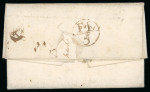 Stamp of Ireland » Postal History (Arranged alphabetically by County) Kildare - Athy to Stratford: 1770-1859 Attractive group of seventy-four covers or part covers mounted on 60 album pages, showing an array of postal markings including large type linear ATHY in back with one on early 1770