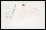 Stamp of Ireland » Postal History (Arranged alphabetically by County) Kildare - Athy to Stratford: 1770-1859 Attractive group of seventy-four covers or part covers mounted on 60 album pages, showing an array of postal markings including large type linear ATHY in back with one on early 1770