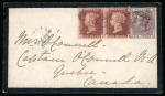 Stamp of Ireland » Postal History (Arranged alphabetically by County) Kildare - Athy to Stratford: 1770-1859 Attractive group of seventy-four covers or part covers mounted on 60 album pages, showing an array of postal markings including large type linear ATHY in back with one on early 1770