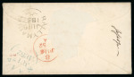 Stamp of Ireland » Postal History (Arranged alphabetically by County) Kildare - Athy to Stratford: 1770-1859 Attractive group of seventy-four covers or part covers mounted on 60 album pages, showing an array of postal markings including large type linear ATHY in back with one on early 1770