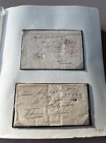 Stamp of Ireland » Postal History (Arranged alphabetically by County) Limerick - Adair to Shanagolden: 1799-1859 Attractive group of fifty-five covers or part covers mounted on 43 album pages, showing an array of postal markings including mileage mkgs of the large type ADARE/102 (2), BRUFF