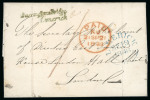 Stamp of Ireland » Postal History (Arranged alphabetically by County) Limerick - Adair to Shanagolden: 1799-1859 Attractive group of fifty-five covers or part covers mounted on 43 album pages, showing an array of postal markings including mileage mkgs of the large type ADARE/102 (2), BRUFF