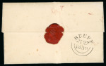 Stamp of Ireland » Postal History (Arranged alphabetically by County) Limerick - Adair to Shanagolden: 1799-1859 Attractive group of fifty-five covers or part covers mounted on 43 album pages, showing an array of postal markings including mileage mkgs of the large type ADARE/102 (2), BRUFF