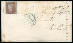Stamp of Ireland » Postal History (Arranged alphabetically by County) Limerick - Hospital: 1852 Folded envelope to Pallasgreen, franked 1841 1d red, tied by diamond number "283" of Kilmallock in transit, showing very fine strike of the sans serif HOSPITAL type 2A receiver in black alongsid