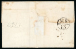 Stamp of Ireland » Postal History (Arranged alphabetically by County) Roscommon - Athleague to Tulsk: 1789-1859 Attractive group of forty-seven covers or part covers mounted on 34 album pages, showing an array of postal markings including mileage mkgs BH.ADERIN/92, ELPHIN/75, FRENCHPARK/86