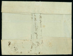 Stamp of Ireland » Postal History (Arranged alphabetically by County) Roscommon - Boyle: 1799-1844 Attractive group of fourteen covers or part covers mounted on 10 album pages, showing an array of postal markings including linear with serif BOYLE (3) all in black, "N0.1" hs of Boyle in bla