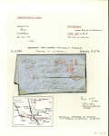 Stamp of Ireland » Postal History (Arranged alphabetically by County) Roscommon - Cootehall: 1854 Folded entire from New York to Cootehall, erroneously addressed by the sender "via Carrick on Shannon, Co. Leitrim", showing a fine array of rate mkgs in the form of "19" and "24" cents in red