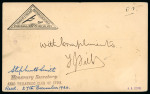 Stamp of India » Airmails 1926, Stephen Smith airmail card, from Zurich 28.11