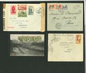 Stamp of Colonies françaises » Colonies Francaise Collections et Lots 1906-1969, lot d'une qurantaine de lettres & cartes postales, etc., d