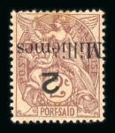 Stamp of Colonies françaises » Port-Saïd 1899, Port-Saïd lot des n°61A, 62B, 62Ba, 64b surchargés
