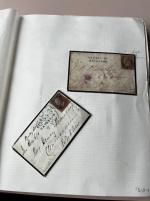 Stamp of Ireland » Postal History (Arranged alphabetically by County) Wicklow: 1787-1856 Attractive group of forty covers or part covers mounted on 28 album pages, showing an array of postal markings including linear NEWBRIDGE/RATHDRUM in blue (2), RASNASTRAW/RATHDRUM in blue, REDCROSS/RAT