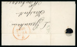 Stamp of Ireland » Postal History (Arranged alphabetically by County) Wicklow: 1787-1856 Attractive group of forty covers or part covers mounted on 28 album pages, showing an array of postal markings including linear NEWBRIDGE/RATHDRUM in blue (2), RASNASTRAW/RATHDRUM in blue, REDCROSS/RAT