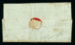 Stamp of Ireland » Postal History (Arranged alphabetically by County) Wicklow - Newtownmountkennedy: 1787-1856 Attractive group of nineteen covers or part covers mounted on 13 album pages, showing an array of postal markings including linear early 1787 and 1789 NEWTOWN in black, 2-line NEW