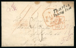 Stamp of Ireland » Postal History (Arranged alphabetically by County) Tipperary - Dundrum to Toomavara: 1771-1859 Attractive group of sixty-eight covers or part covers mounted on 51 album pages, showing an array of postal markings including mileage mkgs FEThTIP/90 in red (5), large type GO