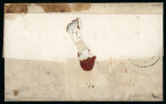 Stamp of Ireland » Postal History (Arranged alphabetically by County) Tipperary - Dundrum to Toomavara: 1771-1859 Attractive group of sixty-eight covers or part covers mounted on 51 album pages, showing an array of postal markings including mileage mkgs FEThTIP/90 in red (5), large type GO