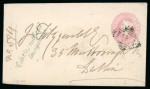 Stamp of Ireland » Postal History (Arranged alphabetically by County) Tyrone - Ardtrea to Tullyhogue: 1771-1859 Attractive group of sixty-eight covers or part covers mounted on 46 album pages, showing an array of postal markings including mileage mkgs COOKSTOWN/82 in red (2), sans serif AR
