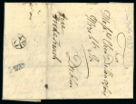 Stamp of Ireland » Postal History (Arranged alphabetically by County) Galway - Galway: 1732-1847 Attractive group of twenty-three covers or part covers mounted on 15 album pages, showing an array of postal markings including mileage mkgs boxed GALWAY/101 in red (2), large type GALWAY/104 a
