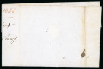 Stamp of Ireland » Postal History (Arranged alphabetically by County) Galway - Ahascragh to Gort: 1746-1859 Attractive group of fifty-eight covers or part covers mounted on 45 album pages, showing an array of postal markings including mileage mkgs large type AHASCRAGH/75 in black (2), smal