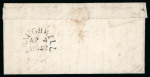 Stamp of Ireland » Postal History (Arranged alphabetically by County) Galway - Ahascragh to Gort: 1746-1859 Attractive group of fifty-eight covers or part covers mounted on 45 album pages, showing an array of postal markings including mileage mkgs large type AHASCRAGH/75 in black (2), smal