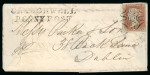Stamp of Ireland » Postal History (Arranged alphabetically by County) Galway - Ahascragh to Gort: 1746-1859 Attractive group of fifty-eight covers or part covers mounted on 45 album pages, showing an array of postal markings including mileage mkgs large type AHASCRAGH/75 in black (2), smal