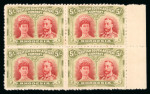 Stamp of Rhodesia 1910-13 Clandestine Roulettes group of blocks of four