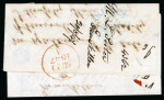 Stamp of Ireland » Postal History (Arranged alphabetically by County) Fermanagh - Arney to Tempo: 1793-1859 Attractive group of thirty-four covers or part covers mounted on 29 album pages, showing an array of postal markings including mileage mkgs large type CHURCHILL/88 in black, abbrevia
