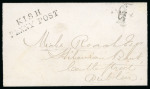 Stamp of Ireland » Postal History (Arranged alphabetically by County) Fermanagh - Arney to Tempo: 1793-1859 Attractive group of thirty-four covers or part covers mounted on 29 album pages, showing an array of postal markings including mileage mkgs large type CHURCHILL/88 in black, abbrevia