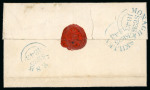 Stamp of Ireland » Postal History (Arranged alphabetically by County) Fermanagh - Arney to Tempo: 1793-1859 Attractive group of thirty-four covers or part covers mounted on 29 album pages, showing an array of postal markings including mileage mkgs large type CHURCHILL/88 in black, abbrevia