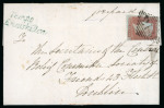Stamp of Ireland » Postal History (Arranged alphabetically by County) Fermanagh - Arney to Tempo: 1793-1859 Attractive group of thirty-four covers or part covers mounted on 29 album pages, showing an array of postal markings including mileage mkgs large type CHURCHILL/88 in black, abbrevia