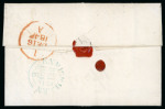 Stamp of Ireland » Postal History (Arranged alphabetically by County) Fermanagh - Arney to Tempo: 1793-1859 Attractive group of thirty-four covers or part covers mounted on 29 album pages, showing an array of postal markings including mileage mkgs large type CHURCHILL/88 in black, abbrevia
