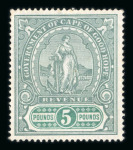 Stamp of South Africa » Cape of Good Hope Revenues: Group of revenues incl. 1898 £5 mint