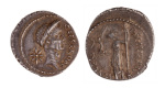 Roman Republic, Julius Caesar, as Imperator with Publius Sepullius Macer as Moneyer. AR denarius 3.67 g. 