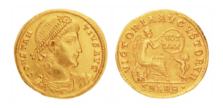 Roman Empire, Constantius II, 337-361, Au solidus, 4.47 g.