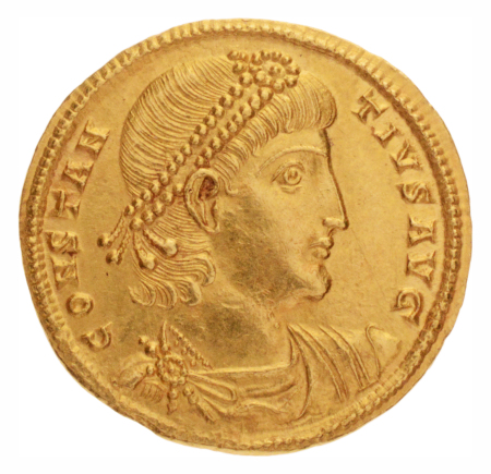 Roman Empire, Constantius II, 337-361, Au solidus, 4.47 g.