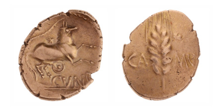 Britain, Catuvellauni and Trinovantes, Cunobelin, gold state 5.39 g.