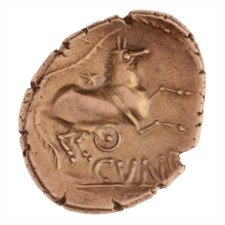 Britain, Catuvellauni and Trinovantes, Cunobelin, gold state 5.39 g.