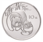 China, Silver 10 Yuan, 1984. Panda Series. NGC Ultra Cameo PF69.