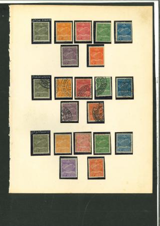 Stamp of Brazil » Airmails Brazil 1927-34 private Airmails and Zeppelin issues unused and/or used