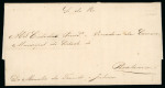 Stamp of Brazil » Postal History Brazil 1842 entire from Interior Ministry Alegrete to Piratini, rare S.da R