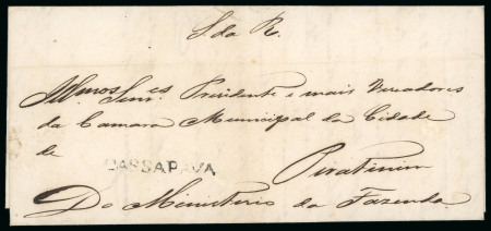 Stamp of Brazil » Postal History Brazil 1840entire Cassapava to Piratini
