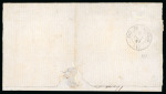 Stamp of Brazil » 1866-83 Dom Pedro » 1876 Roulette "Black Beard" Issue Brazil 1881 outer letter sheet Ouro Branco to Rio de Janeiro with 200r bisect
