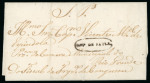 Stamp of Brazil » Postal History Brazil 1830 Governmental entire to Rio Grande bearing central oval.framed S.Fco. de Paula