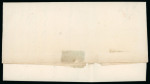 Stamp of Brazil » Postal History Brazil 1839 Governmental entire with small framed negative CURV.o handstamp